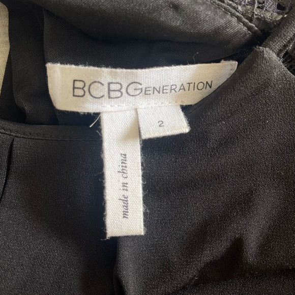 BCBGeneration Lace Sleeve Mini Dress - Picture 8 of 9